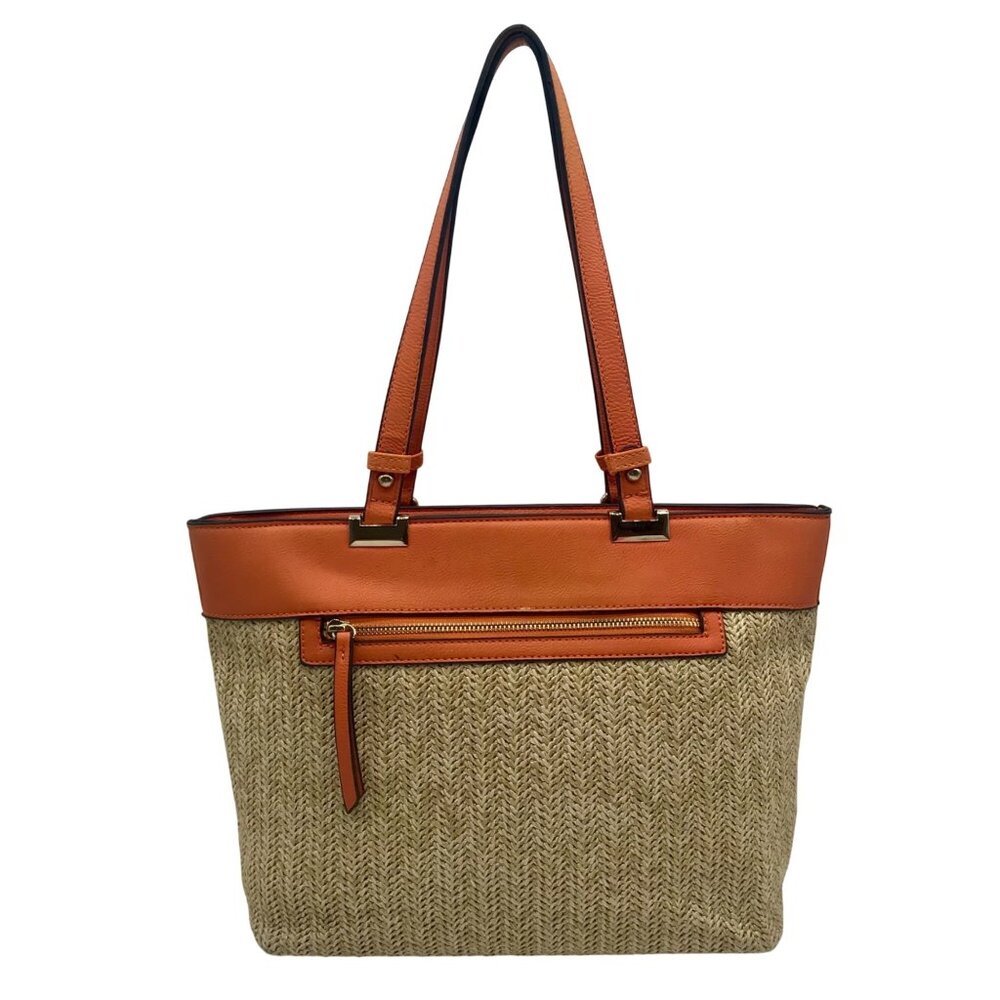 Guess Tan and Orange Shoulder Bag